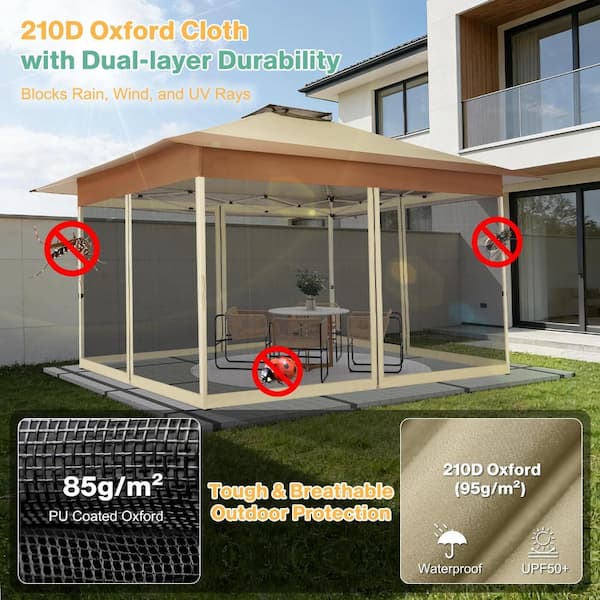 HOTEEL Gazebo 10x15 Pop up Canopy,Gazebos on Clearance-Canopy Tent