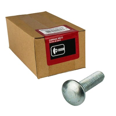 3/8 in.-16 x 2 in. Zinc Plated Carriage Bolt (25-Pack)