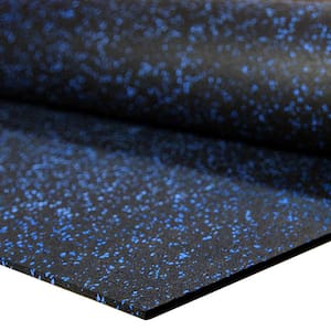 FlooringInc Blue 4'x10'x1/4" T Gym Flooring Rubber Tough Mat Rubber Tough Mat