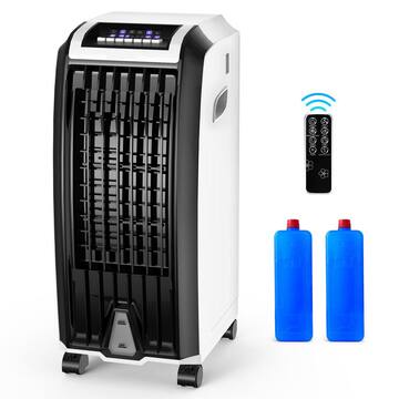 5,000 BTU Portable Air Conditioner Cools 250 Sq. Ft. with Remote Control in Multi-Colored