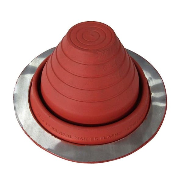 Gibraltar Building Products #3 Round Adjustable Pipe Flashing in Terra Cotta