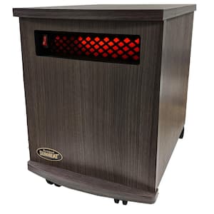 Original Sunheat 5-Year Warranty Electric Infrared Heater Charcoal Walnut