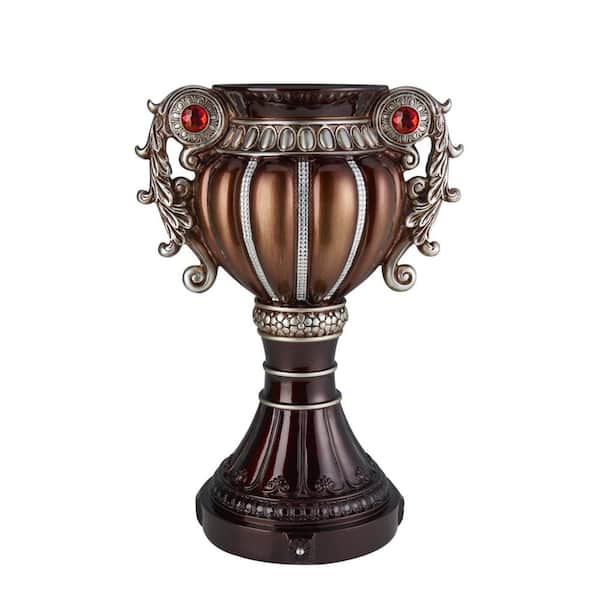 HomeRoots 17.5 in. Multi-Colored Resin Urn Decorative Vase