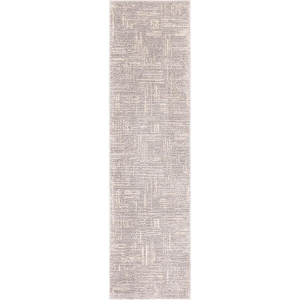 Concord Global Trading Urban Chic Gray 2 ft. x 7 ft. Contemporary Runner Rug