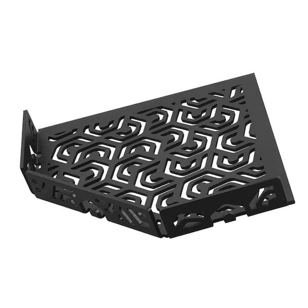 DURAL TI-SHELF Aluminum Pentagonal Corner Shelf 11in. x 7.87in. X 7.87 in. x 3.74in. X 3.74in. Decorative Wall Shelf