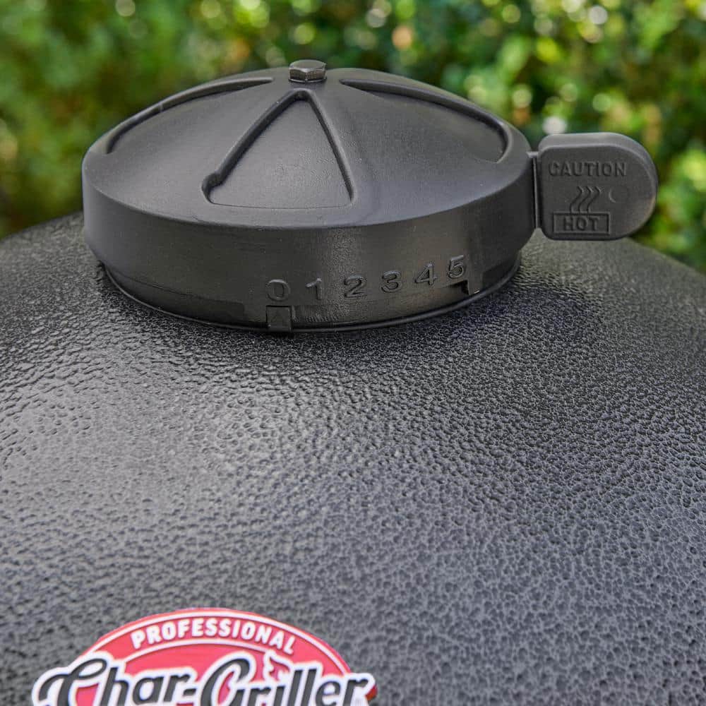 AKORN Graphite Kamado Charcoal Grill and Smoker with Side Shelves