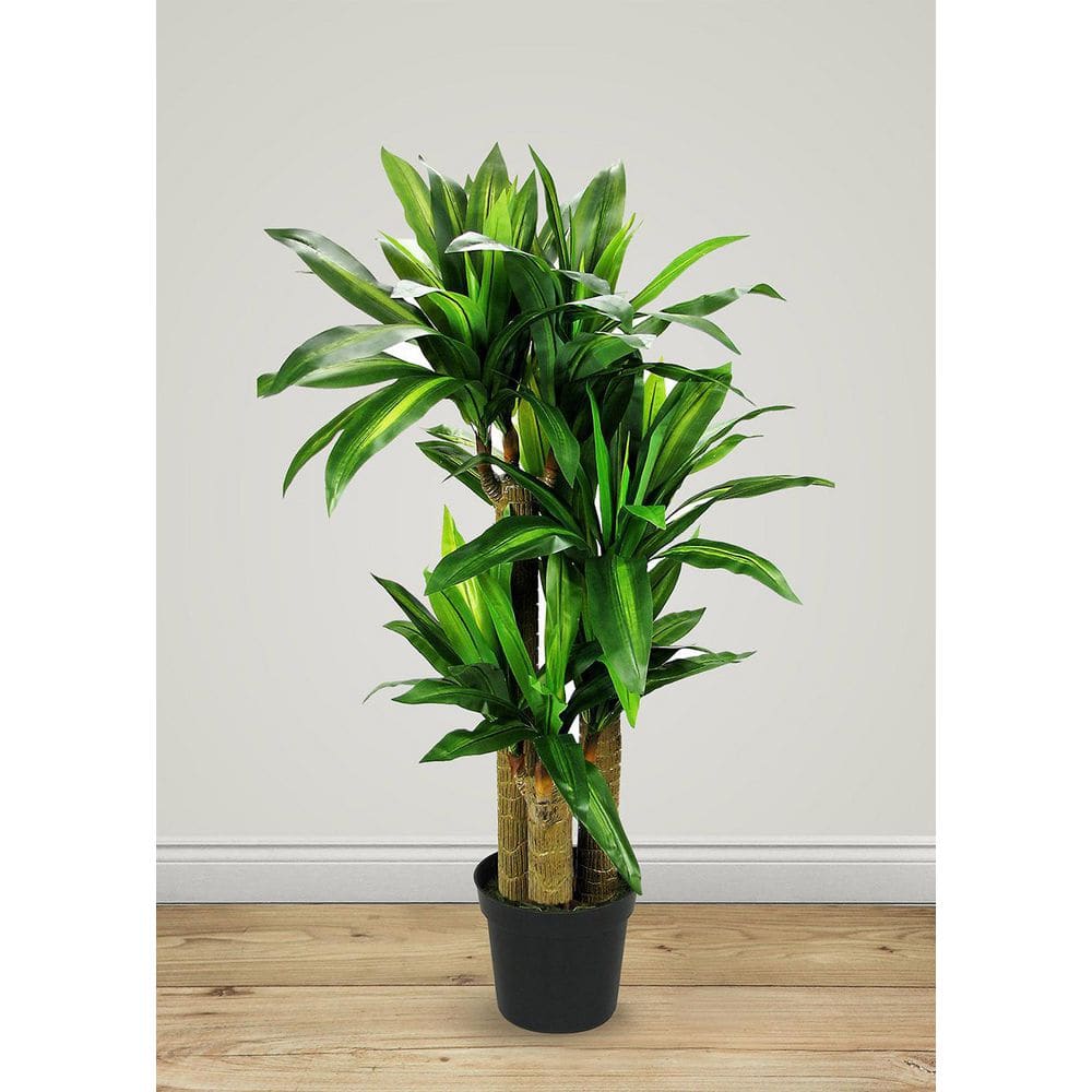 Botanical 3 .9 ft. Green Artificial Dracaena Tree in Pot L1000 - The ...