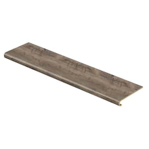 Vintage Pewter Ok/Grey Optimus/Montage/Eiffel/Stone Haven 47in.Lx12.15in.Wx1.69in.T Laminate Stair Tread Cover Adhesive