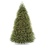 9 ft. Dunhill Fir Hinged Tree with Clear Lights
