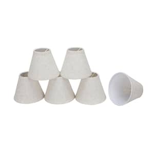6 in. x 5 in. Flaxen Hardback Empire Lamp Shade (6-Pack)