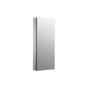 Catalan 15 in. Recessed or Surface Mount Medicine Cabinet in Satin Anodized Aluminum