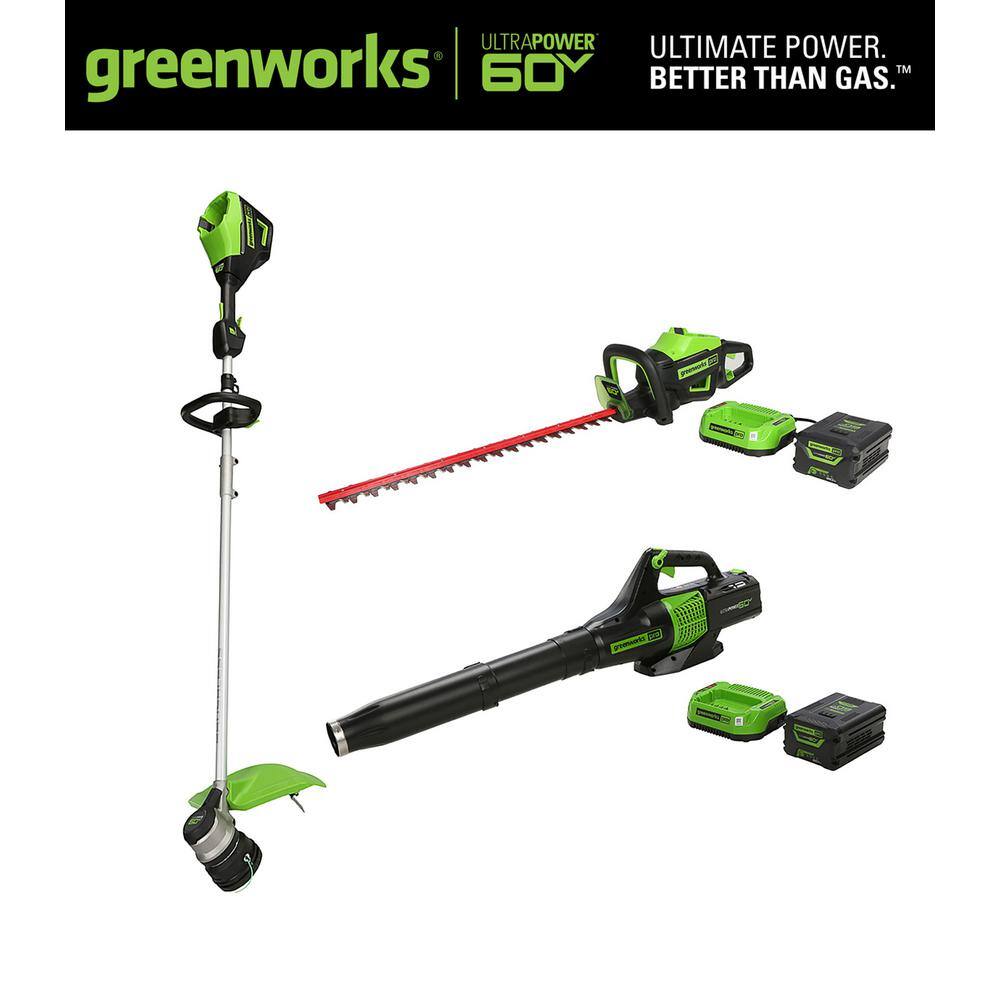 Greenworks 40V 8 Green Cordless Pole Saw with Hedge Trimmer