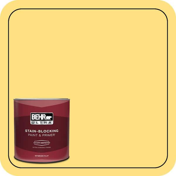 BEHR ULTRA 1 qt. #370B-4 June Day Extra Durable Flat Interior Paint & Primer