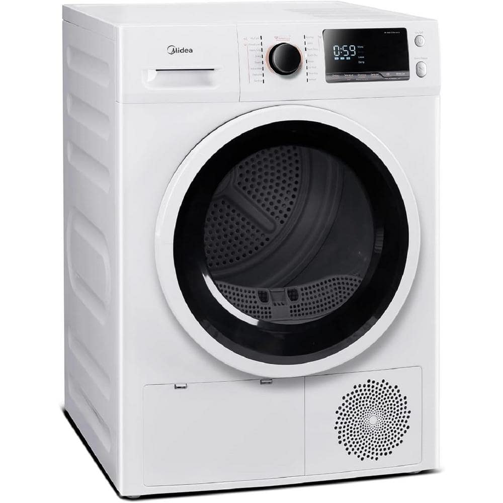Midea 4.4 cu. ft. ventless Front Load Electric Dryer with Sensor dry in White