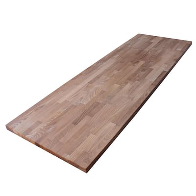 Unfinished Thermally Modified Ash 6 ft. L x 39 in. D x 1.5 in. T Butcher Block Island Countertop