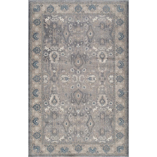 Momeni Kerman Silver 2 ft. x 3 ft. Indoor Area Rug