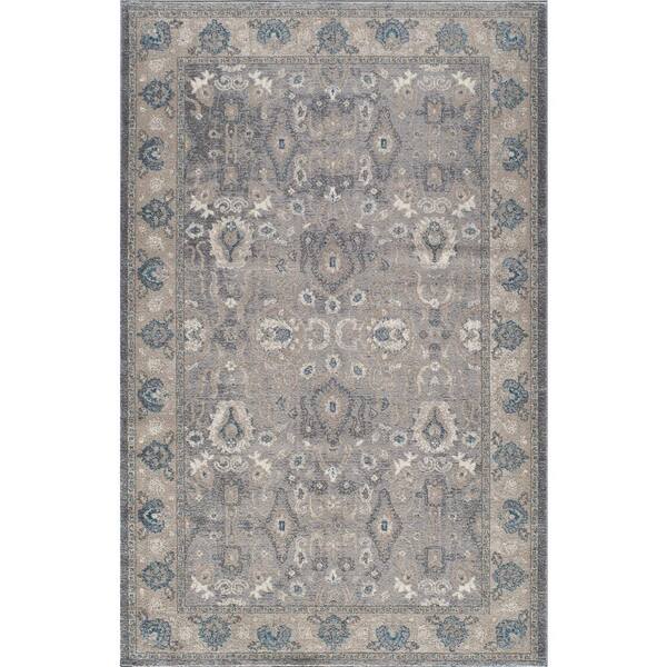 Momeni Kerman Silver 4 ft. x 6 ft. Indoor Area Rug