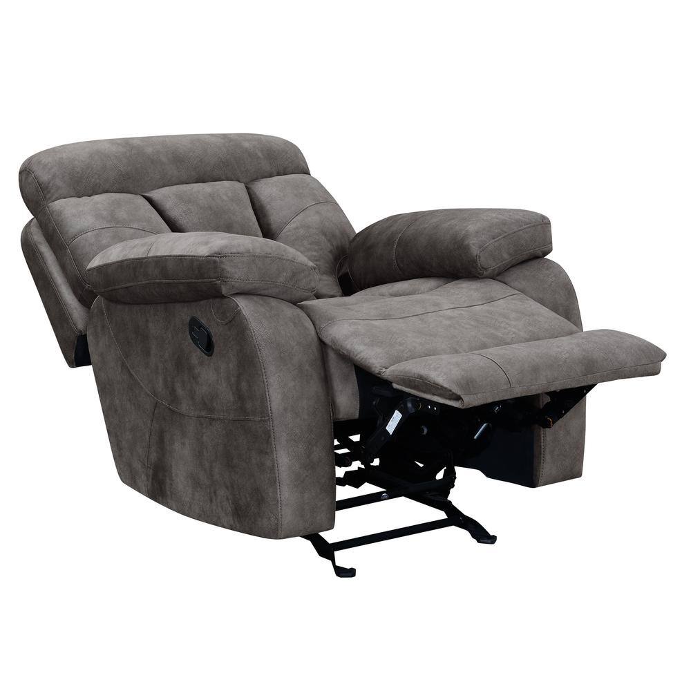 Contemporary Mushroom 40'' Glider Recliner with Memory Foam