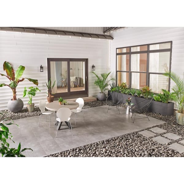 MSI Take Home Tile Sample - Porto Anthracite 6 in. x 6 in. Matte Porcelain Paver Tile (0.25 sq. ft.)