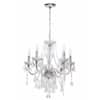 Hampton Bay Maria Theresa 6-Light Chrome with Clear Acrylic Chandelier ...