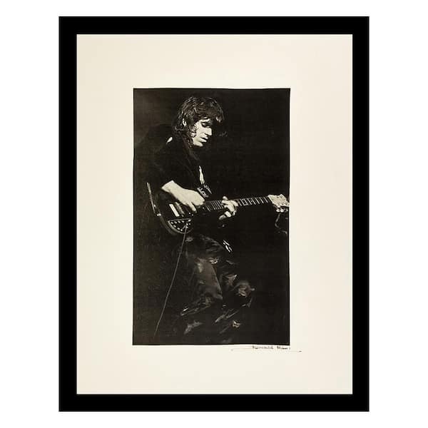 VENICE BEACH Collections Rolling Stones Keith Richard Legendary Vintage by Fairchild Paris 1-Piece Framed Graphic Print Abstract 18 in. x 14 in.