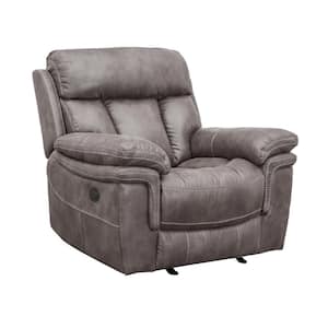Estelle Gunmetal Polyester Fabric Recliner Chair