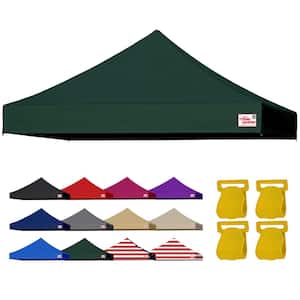 USA Pop Up 10 ft. x 10 ft. Replacement Canopy Tent Top Cover, Instant Ez Canopy Top Cover ONLY(forest green