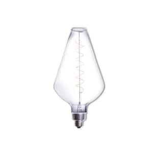 40W Equivalent Amber Light DIA Dimmable LED Grand Filament Diamond Shaped Nostalgic Light Bulb