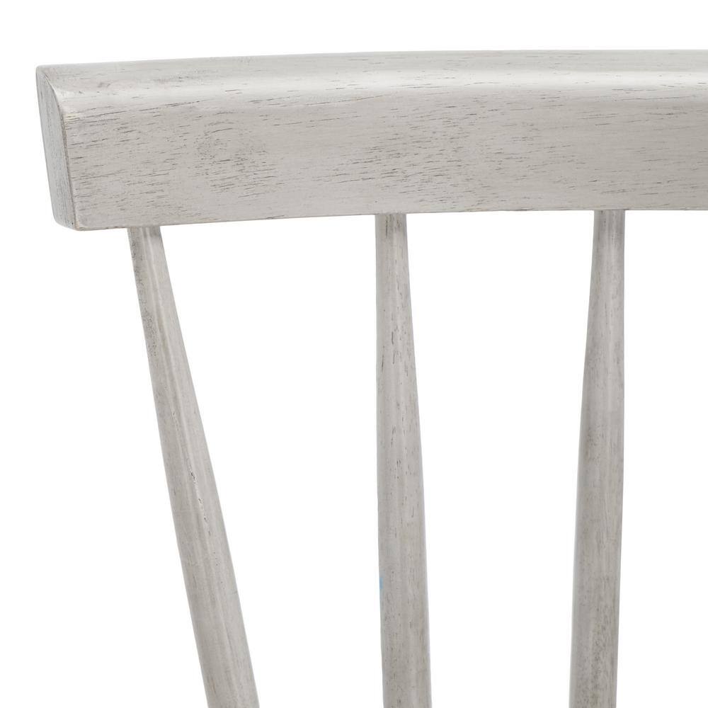 Gray Wood Swivel Windsor Counter Stool