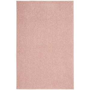 Essentials doormat 2 ft. X 4 ft. X 4 ft.Pink Solid Indoor/Outdoor Patio Kitchen Area Rug
