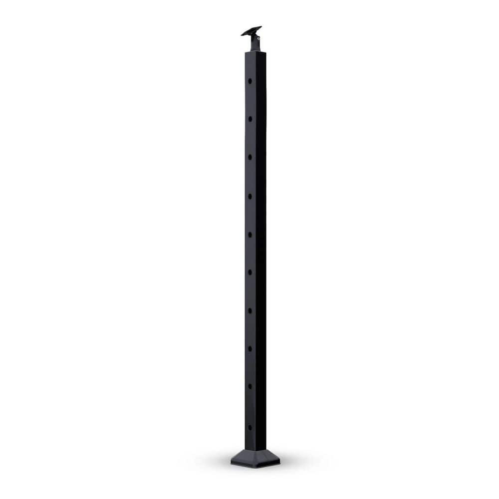 42 in. Black Steel Stair Cable Railing Post price history on PriceWatchPro