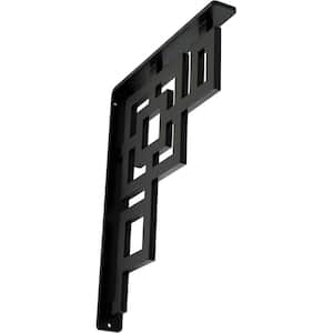 1-1/2 in. x 12 in. x 10 in. Wrought Iron Single Center Brace Eris Bracket