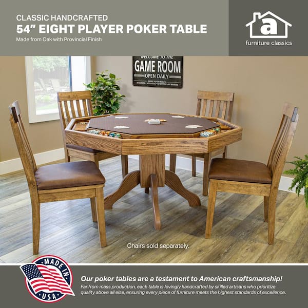 American Furniture Classics Lost Mill 8 Station Poker Table 1