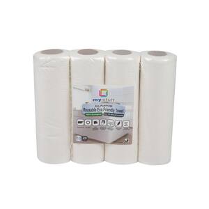 White Biodegradable Paper Towel (20-Sheets per Roll, 4-Rolls per Pack)