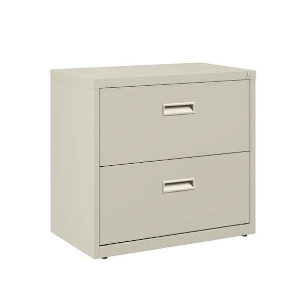 30 in. W 2-Drawer Putty Metal Lateral File Cabinet for Home or Office