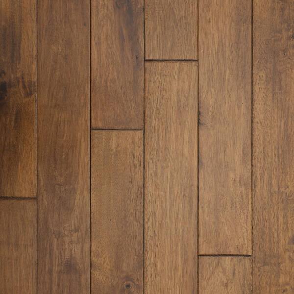 ASPEN FLOORING Newbury Caucho Wood 3/4 in. T x 4.5 in. W Light Distressed Solid Hardwood Flooring (21.82 sqft/case)