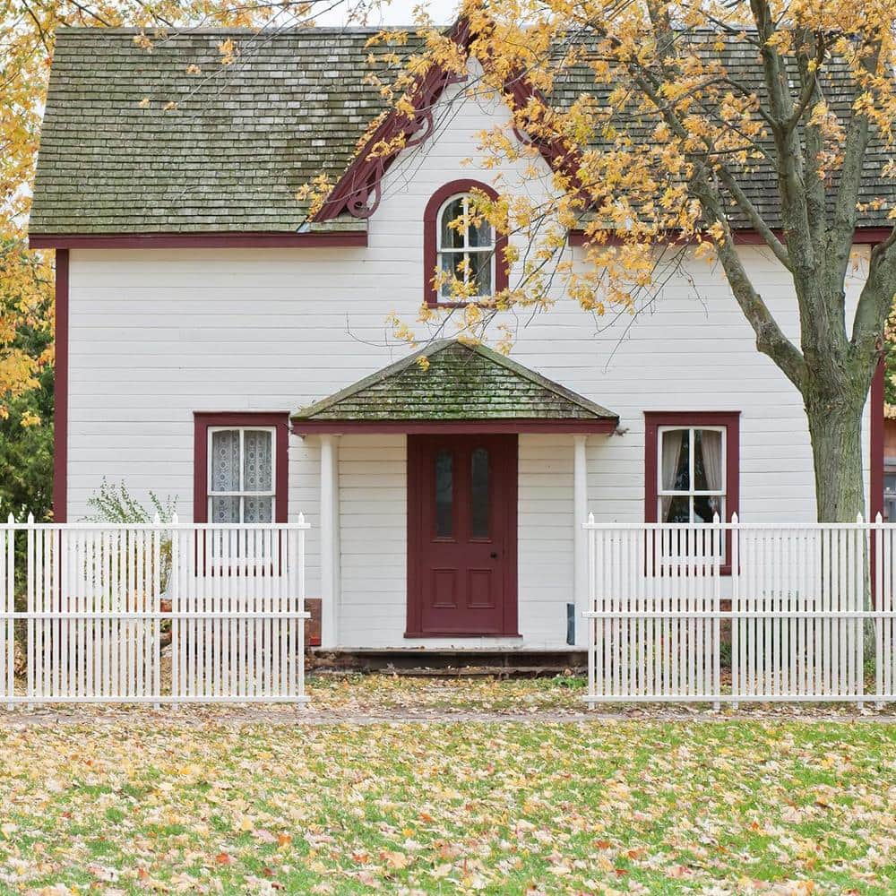 48" White Vinyl Privacy Fence Panels for Outdoor Use