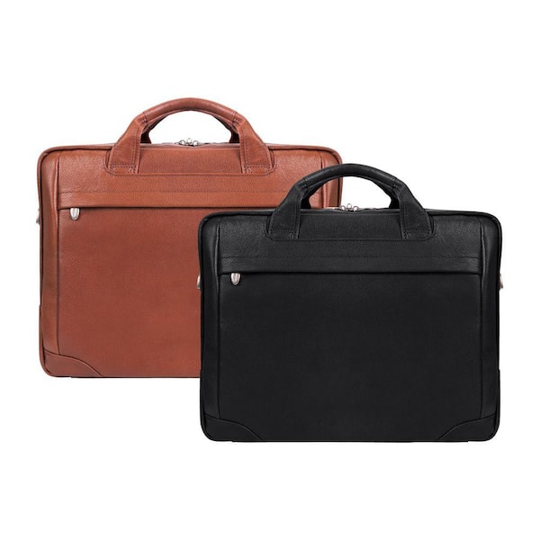 McKLEIN BRONZEVILLE, Pebble Grain Calfskin Leather, 15 in. Medium