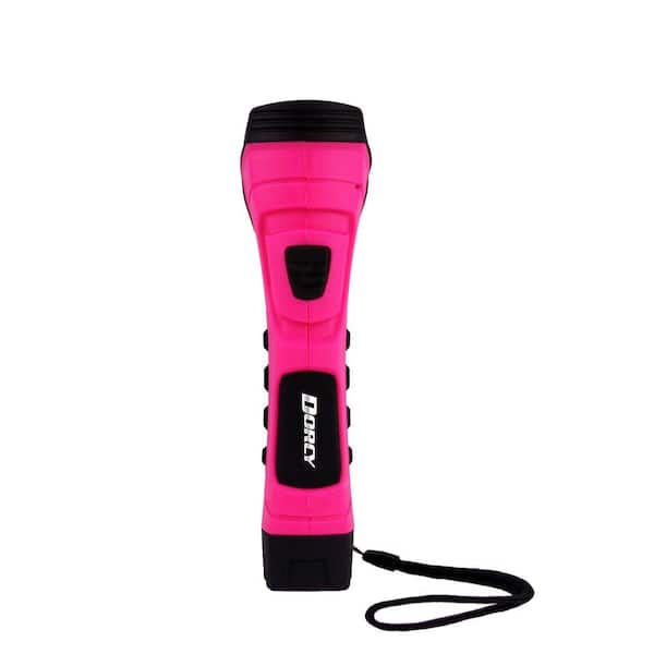 Dorcy CyberLight Weather Resistant LED Flashlight with Nylon Lanyard and True Spot Reflector, Pink