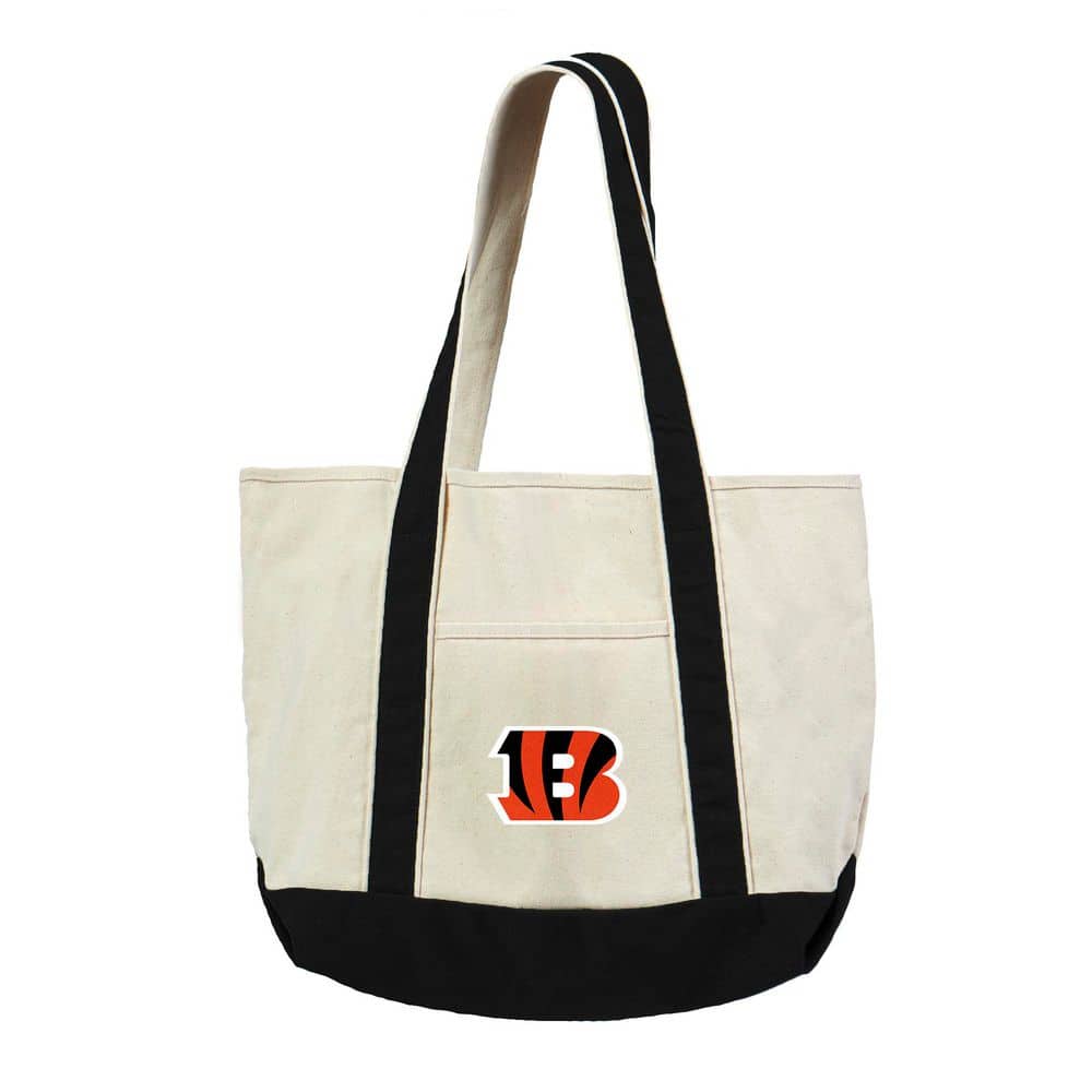 Cincinnati Bengals NFL Canvas Tote Bag with Colored Strap price history on PriceWatchPro