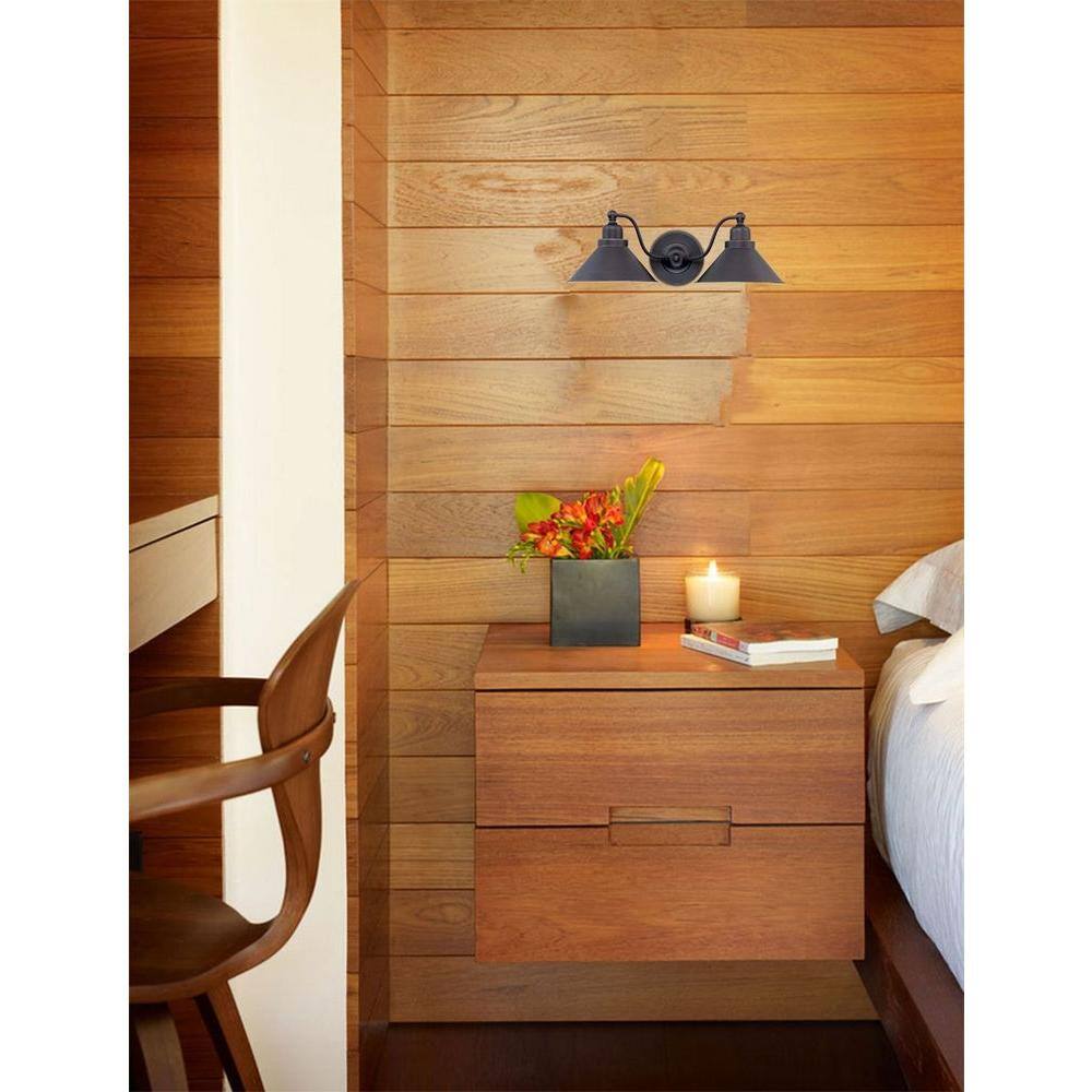 Bridgeview Mission Dust Bronze 2-Light Wall Sconce