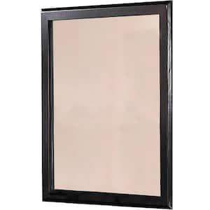 32 in. H x 36 in. W Modern Rectangle Wood Framed Black Wall Decorative Mirror