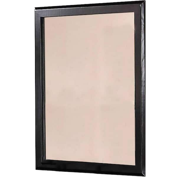 Benjara 32 in. H x 36 in. W Modern Rectangle Wood Framed Black Wall ...