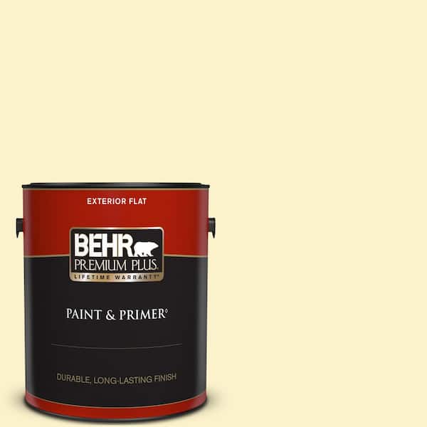 BEHR PREMIUM PLUS 1 gal. #390A-3 Twinkle Flat Exterior Paint & Primer