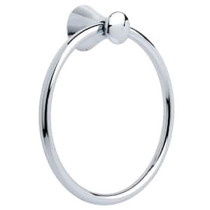 Somerset Wall Mount Round Closed Towel Ring Bath Hardware Accessory in Polished Chrome