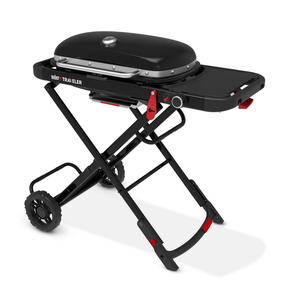 Traveler 40 in. Portable Propane Gas Grill in Black - Thumbnail 3