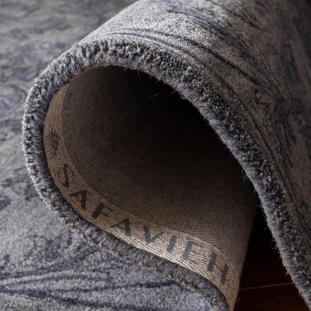 Handmade Heirloom Gray Wool 9' x 12' Tufted Area Rug