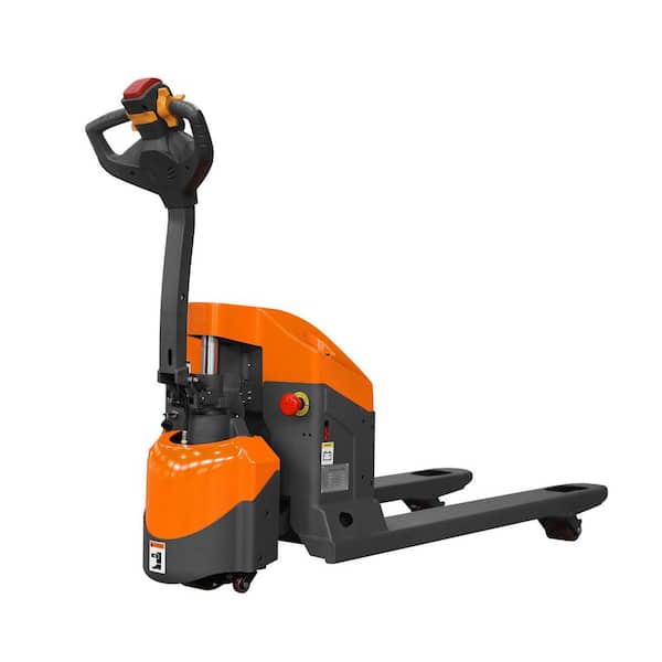 GEL Battery 24V/65AH 3300 lbs. Fully Electric Pallet Jack Truck with Built-Out Charger Orange