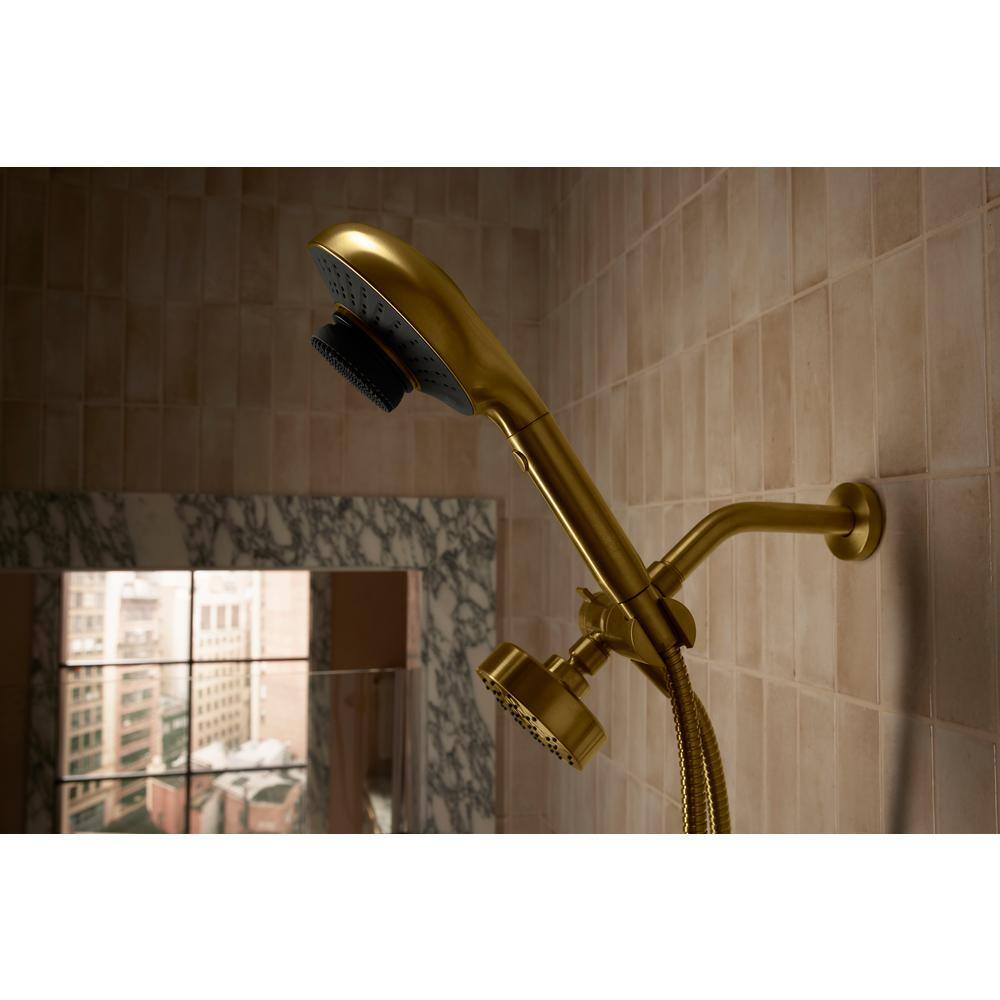 Polished Chrome Handheld Two-Function Showerhead with Cleansing Device