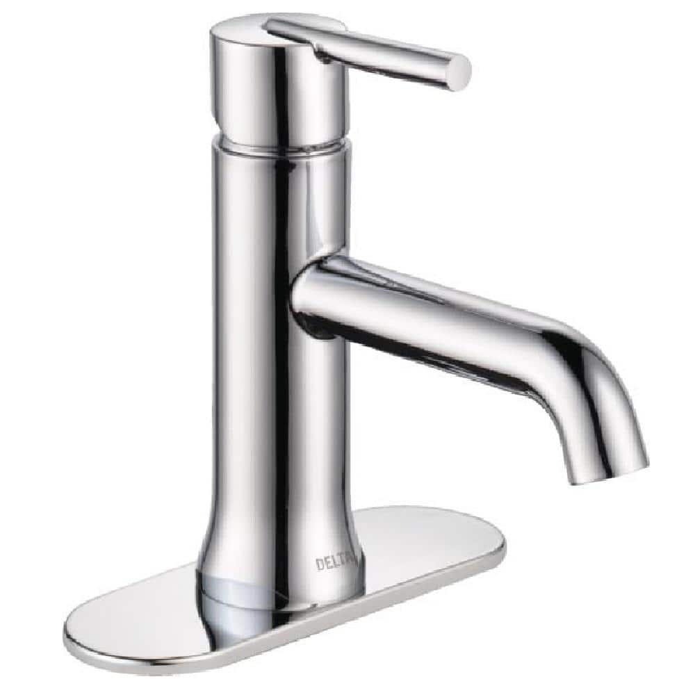 Trinsic Modern Chrome Single Hole Brass Bathroom Faucet with ADA Compliance